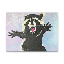 Load image into Gallery viewer, Pog Raccoon Matte Canvas, Stretched, 1.25" (print)
