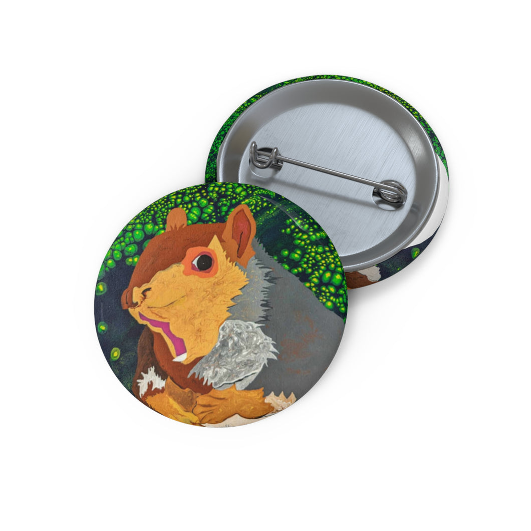 Pog Squirrel Pin Buttons