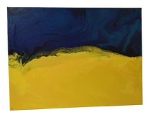 Load image into Gallery viewer, Abstract Ukraine flag - 16 in  x 12 in
